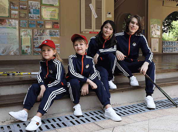 冬季運動長袖中小學生班服設計定制套裝