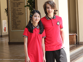 夏季POLO衫運動中學校服廠家套裝