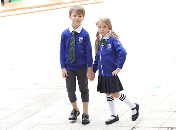 英倫風毛衣幼兒園校服秋季羊毛衫長袖
