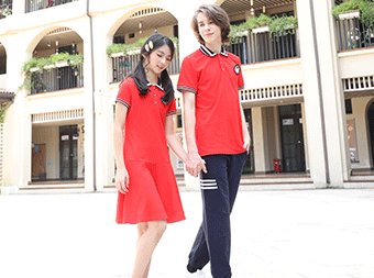 中學校服夏裝短袖衫