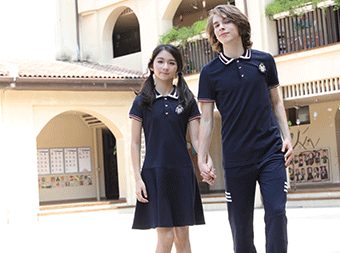 中學生班服定制短袖